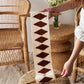 Balance Bogolan Totem in White with Brown Diamonds