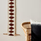 Balance Bogolan Totem in White with Brown Diamonds