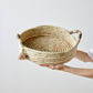 Natural Banded Betty Tray with Tassel