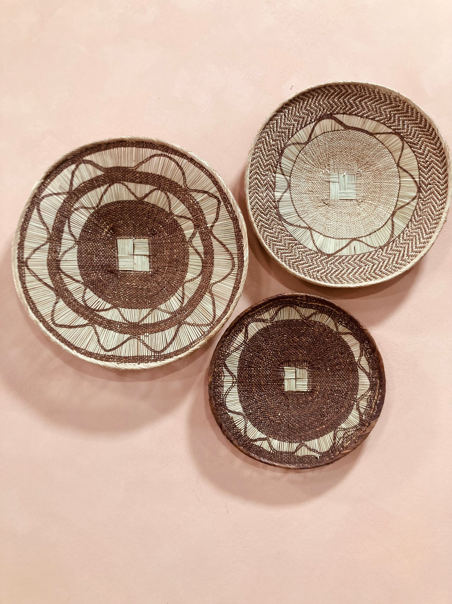 Binga Lace Pattern Basket Trio – Set of 3 | Off-Color Batch
