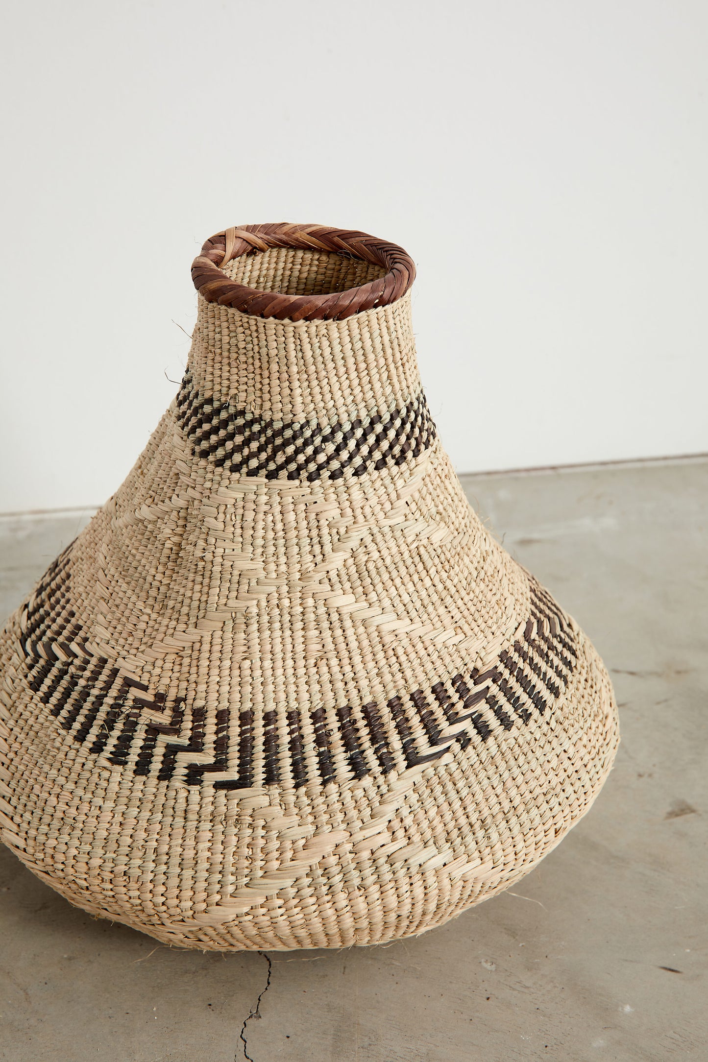 Patterned Binga Nongo Gourd Woven Basket