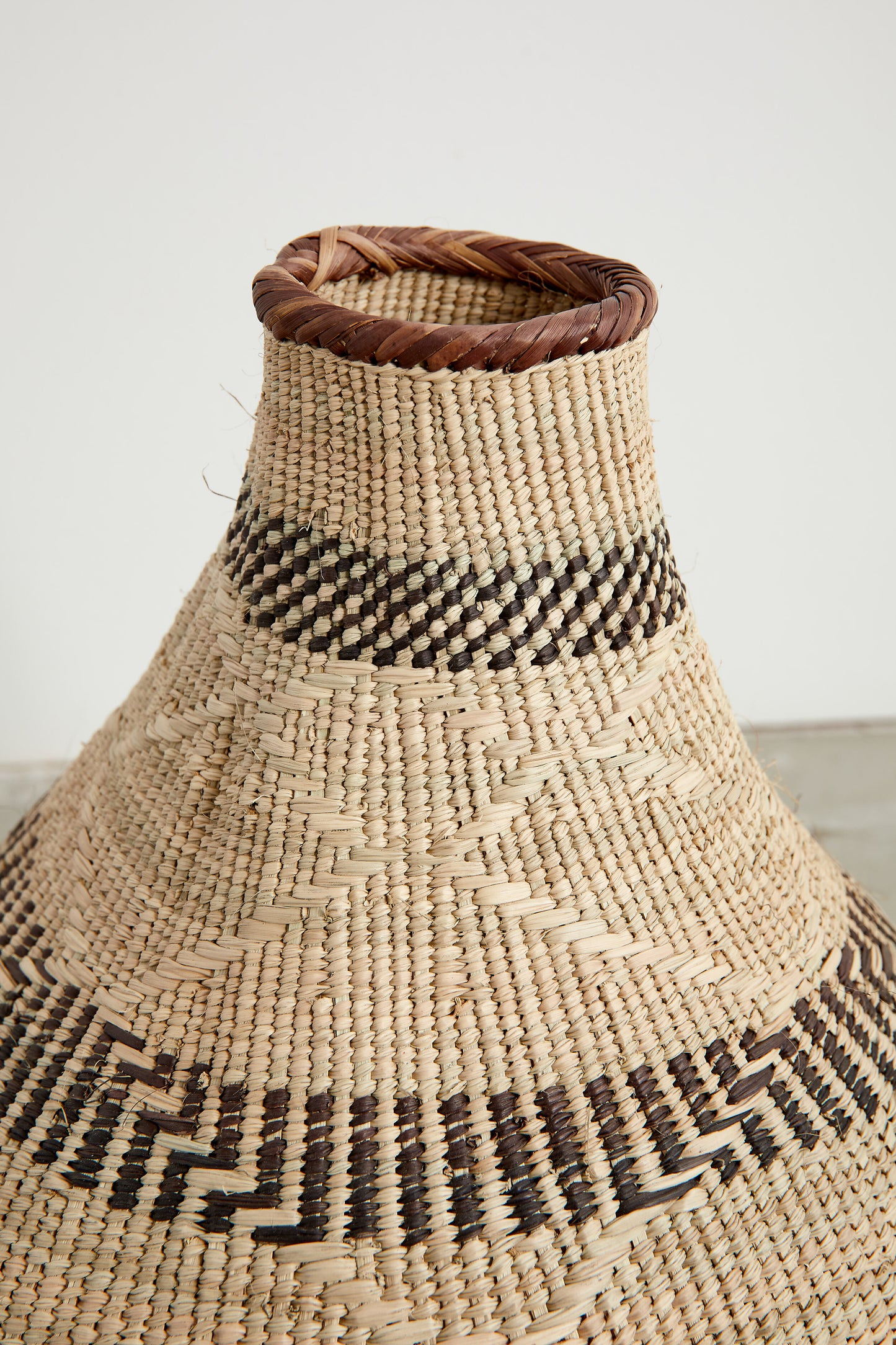 Patterned Binga Nongo Gourd Woven Basket