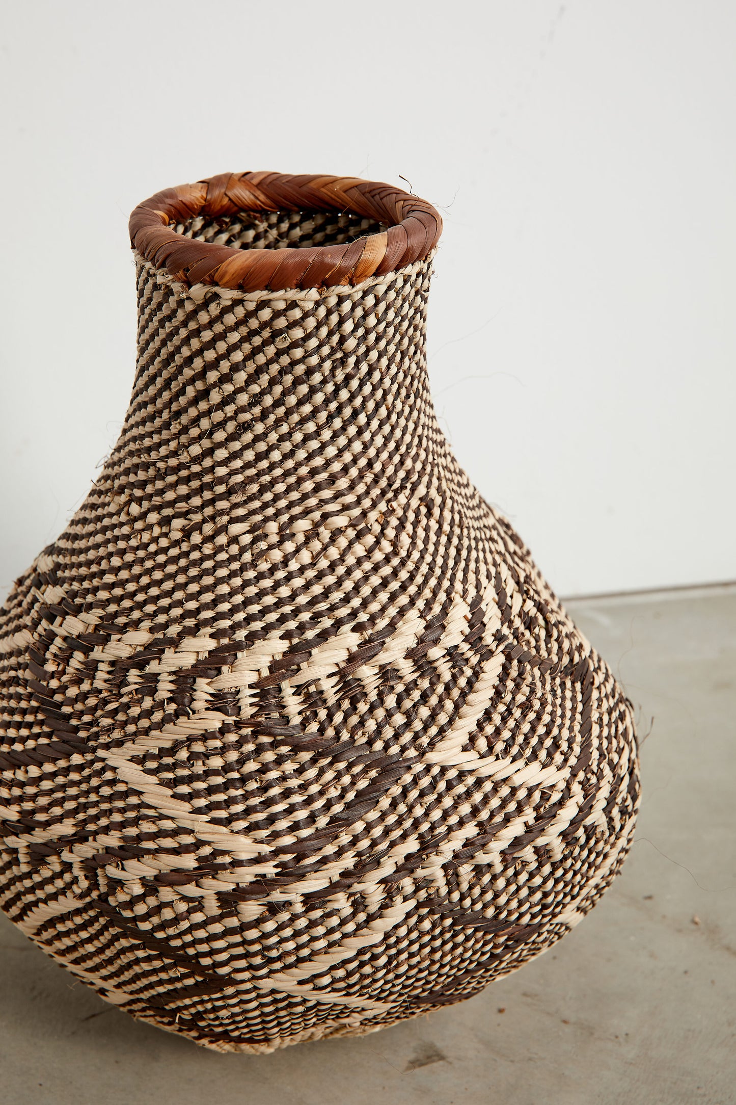 Patterned Binga Nongo Gourd Woven Basket