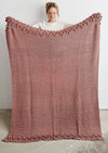 Bobble Lace Edged Eco-Cotton Throw