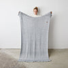 Bobble Lace Edged Eco-Cotton Throw