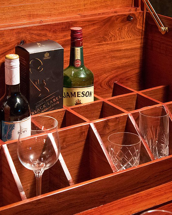 Campaign Field Bar and Tray Table Set