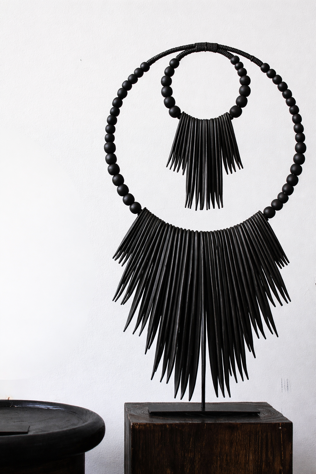 Statement-Halskette mit Tigermuschel