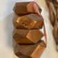 Cherry Wood and Copper Napkin Rings - Set 4 (Discoloration)