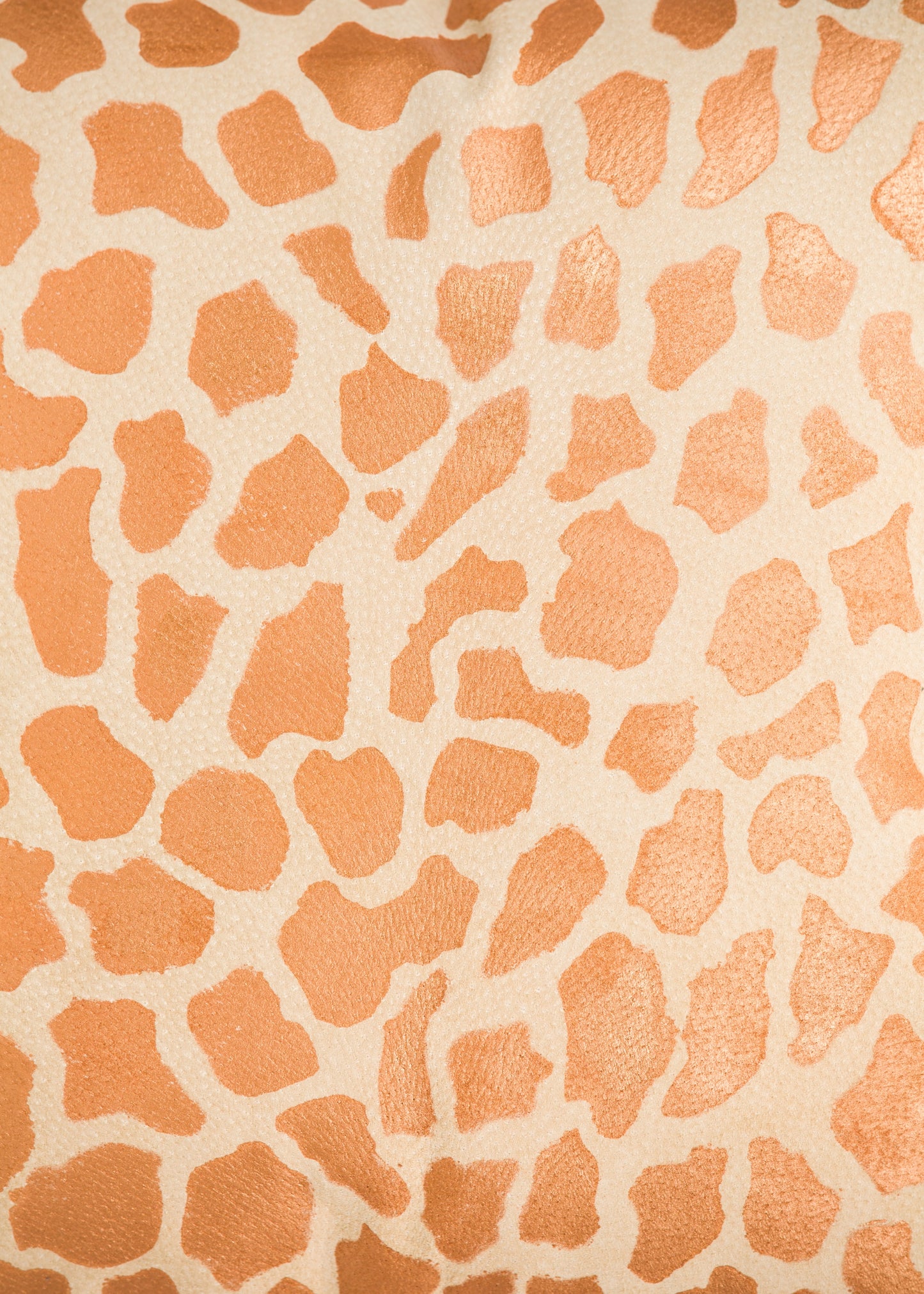 Copper Giraffe Safari Suede Throw Pillow Cover