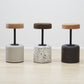 Kanju Collection: Wiid Design Cork Swivel Counter & Bar Stools in an array of finishes - charcoal grey, concrete grey, and terrazzo. Each stool embodies the fusion of luxury and sustainability, with eco-friendly materials and cutting-edge South African design, catering to sophisticated tastes and diverse interior styles.