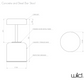 Wiid Cork Drehbarer Tresen- und Barhocker - Terrazzo