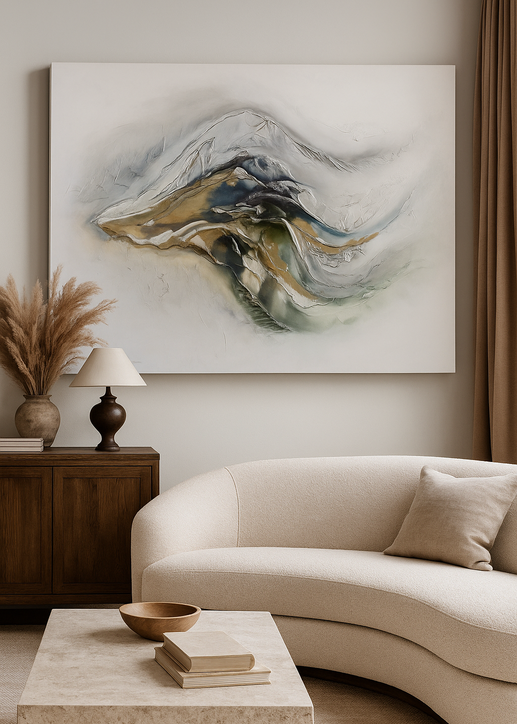 “The Dance of Africa” by Caro Allum – Enamel on Canvas