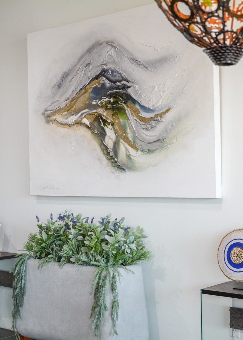 “The Dance of Africa” by Caro Allum – Enamel on Canvas