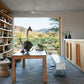 White Ghana Wool Linear Basket