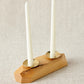 Double Wooden Incense and Candle Holder by Dor+Kie