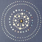 Dwuza Indigo Gray Trade Bead Pillow Cover