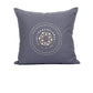 Dwuza Indigo Gray Trade Bead Pillow Cover