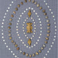 Dzira Indigo Gray Trade Bead Pillow Cover