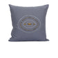 Dzira Indigo Gray Trade Bead Pillow Cover