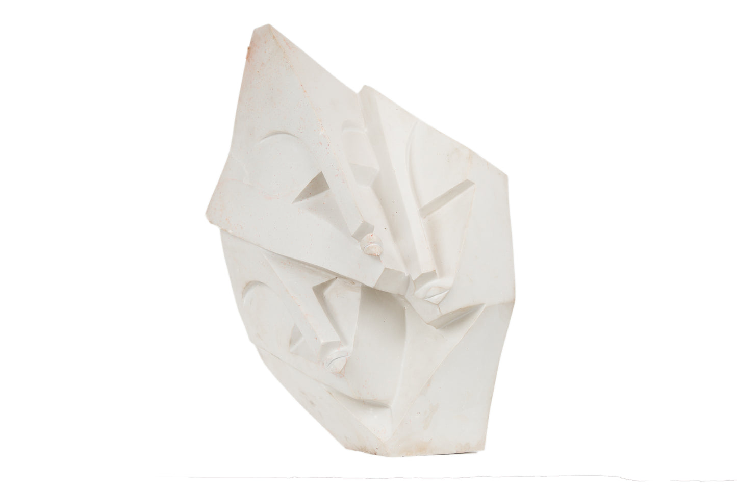 “Earth, Wind, and Fire” – White Opalstone Sculpture by Luckmore Joseph