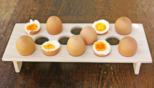 Hand Carved Wooden Egg Tray