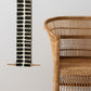 Flexibility Bogolan Wall Totem in Black with White Lines