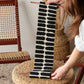 Flexibility Bogolan Wall Totem in Black with White Lines