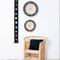 Flourish Bologan Wall Totem in Black with White Circles