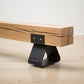 kanju interiors Wiid Design french raw oak and powder matte black stainless steel legs long bench, a masterpiece in luxury home decor. Its design combines timeless elegance with contemporary flair. Perfect for upscale Living rooms, dining room or bedrooms, this table embodies sophisticated style and the fine craftsmanship of African design, appealing to those who appreciate unique, artisanal furniture.