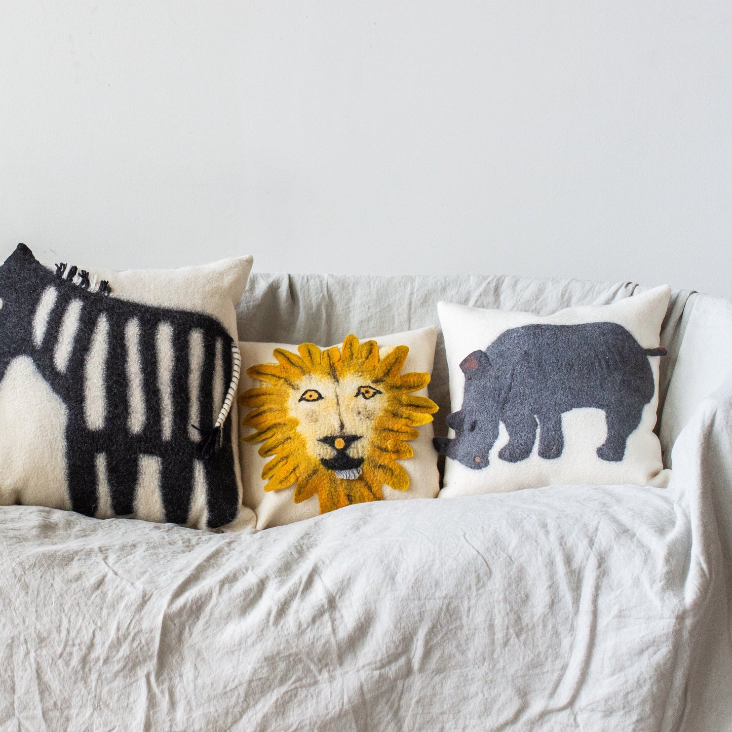 Lion Cozy Throw Pillow
