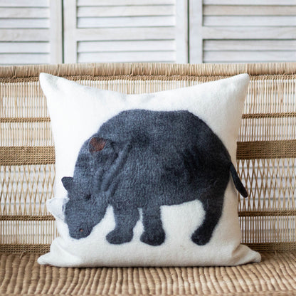 Rhino Cozy Throw Pillow