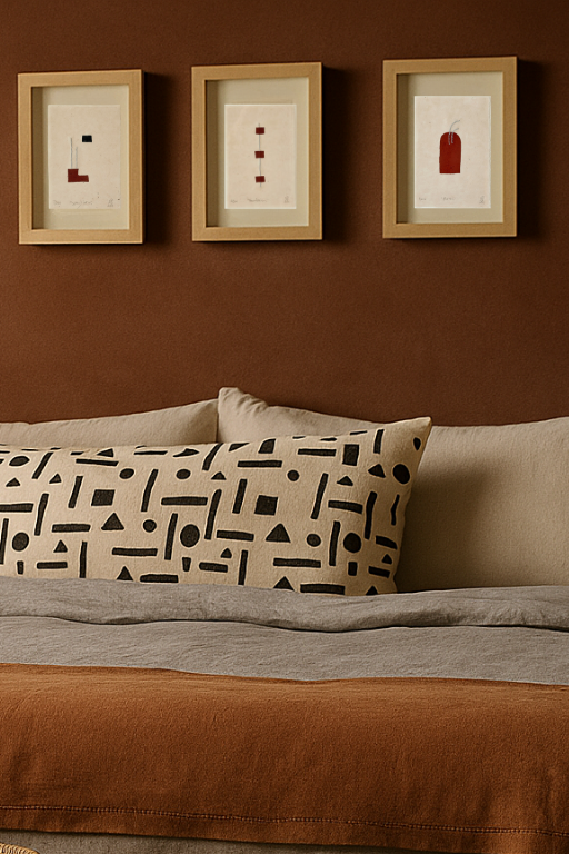 White Cotton Mud cloth  Lumbar Pillow Cover