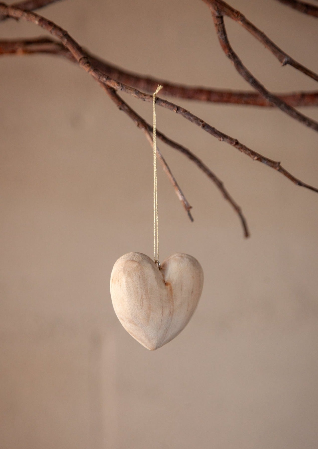Wooden Heart Ornament