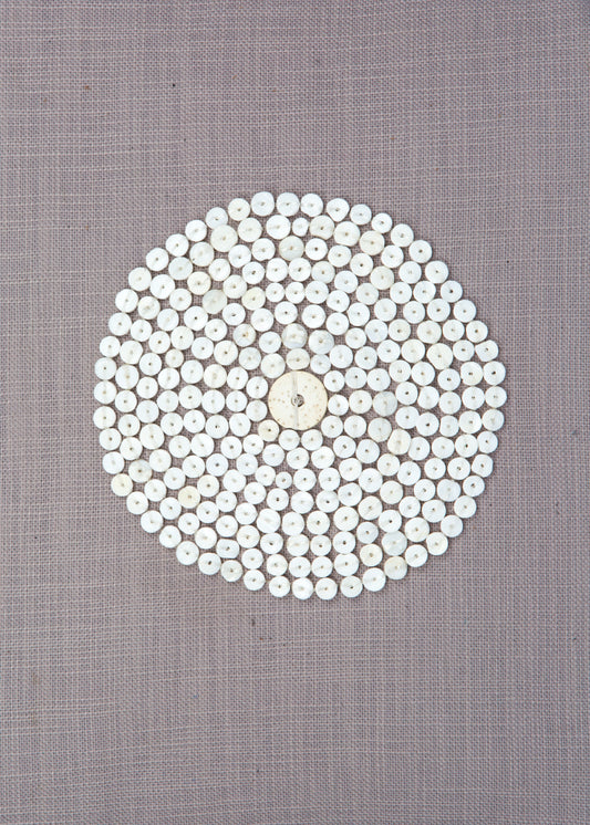 Heishi Dusty Lilac Trade Bead Pillow Cover