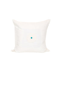 Heishi White Trade Bead Pillow Cover
