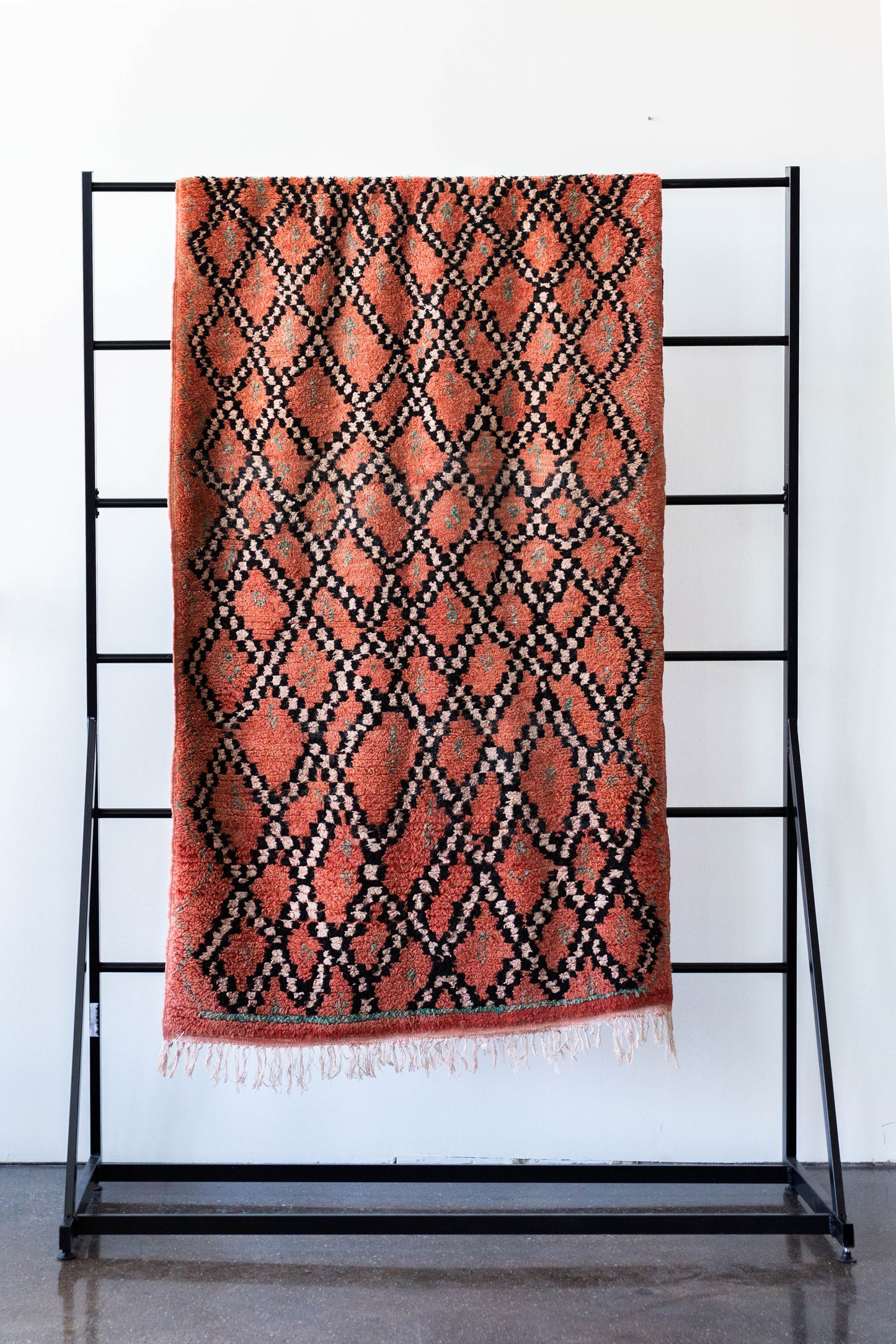 Henna Dyed Diamond Boujaad Rug