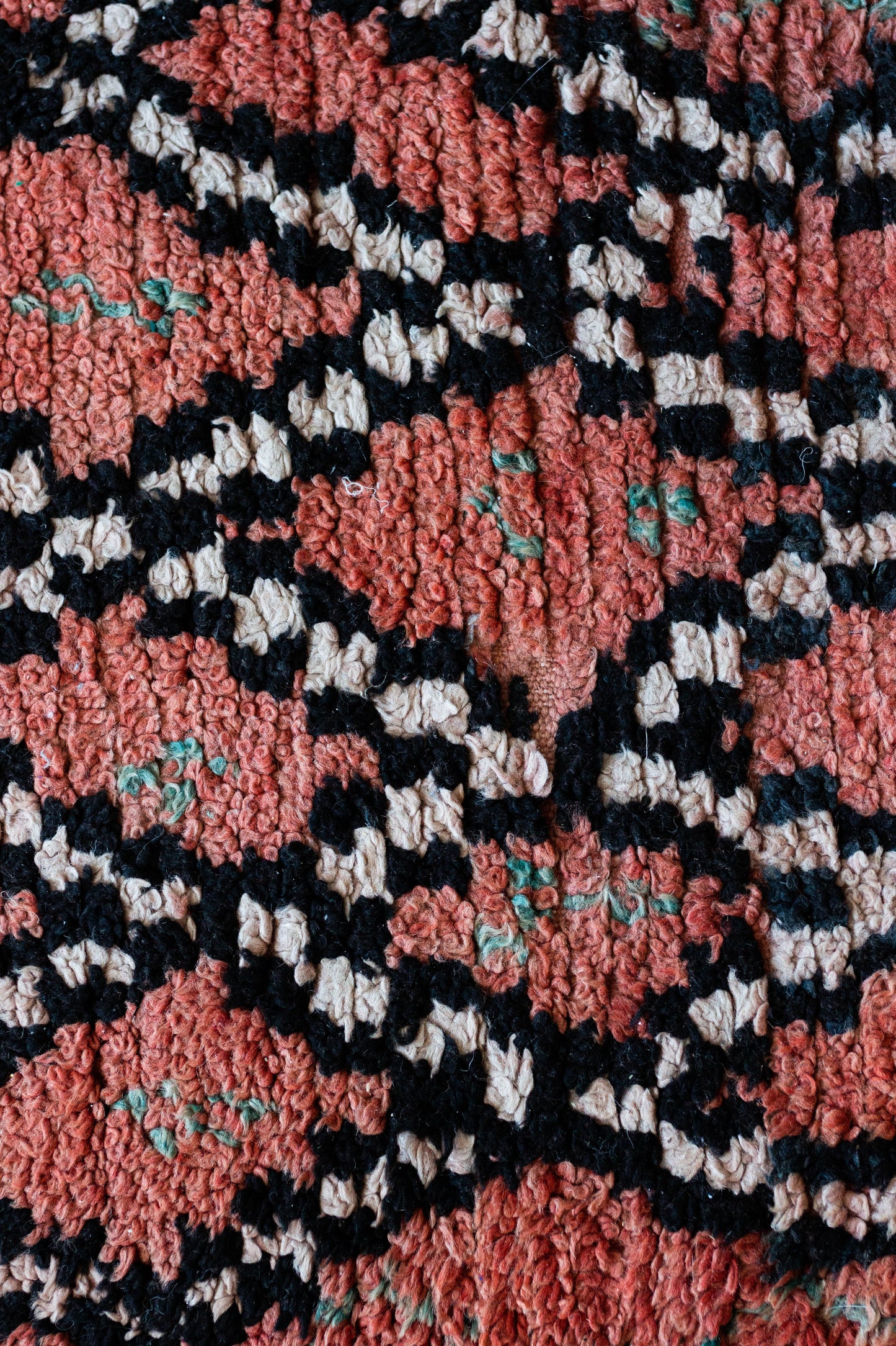 Henna Dyed Diamond Boujaad Rug