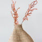 dried floral in organic shaped nature made african basket for your home