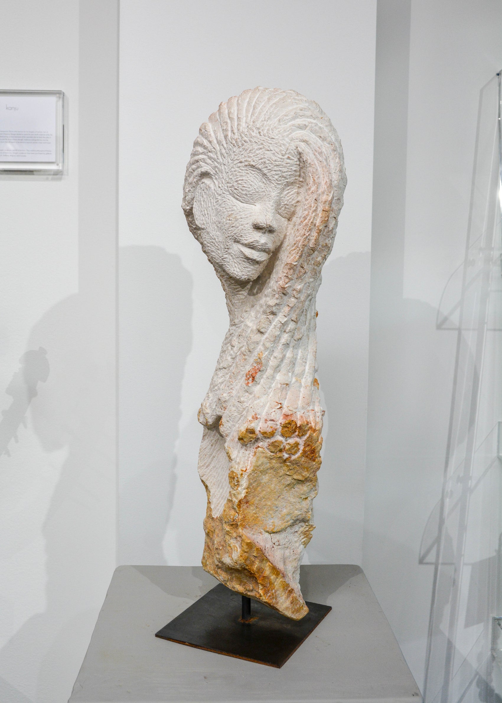 "Internal Gaze" by Vengai Chiwawa – Golden Opalstone Sculpture