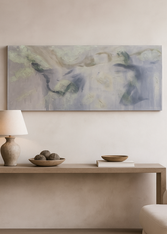 “Interpretation” by Caro Allum – Enamel on Canvas