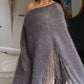 Grey Knit-Your-Own Love Poncho Kit