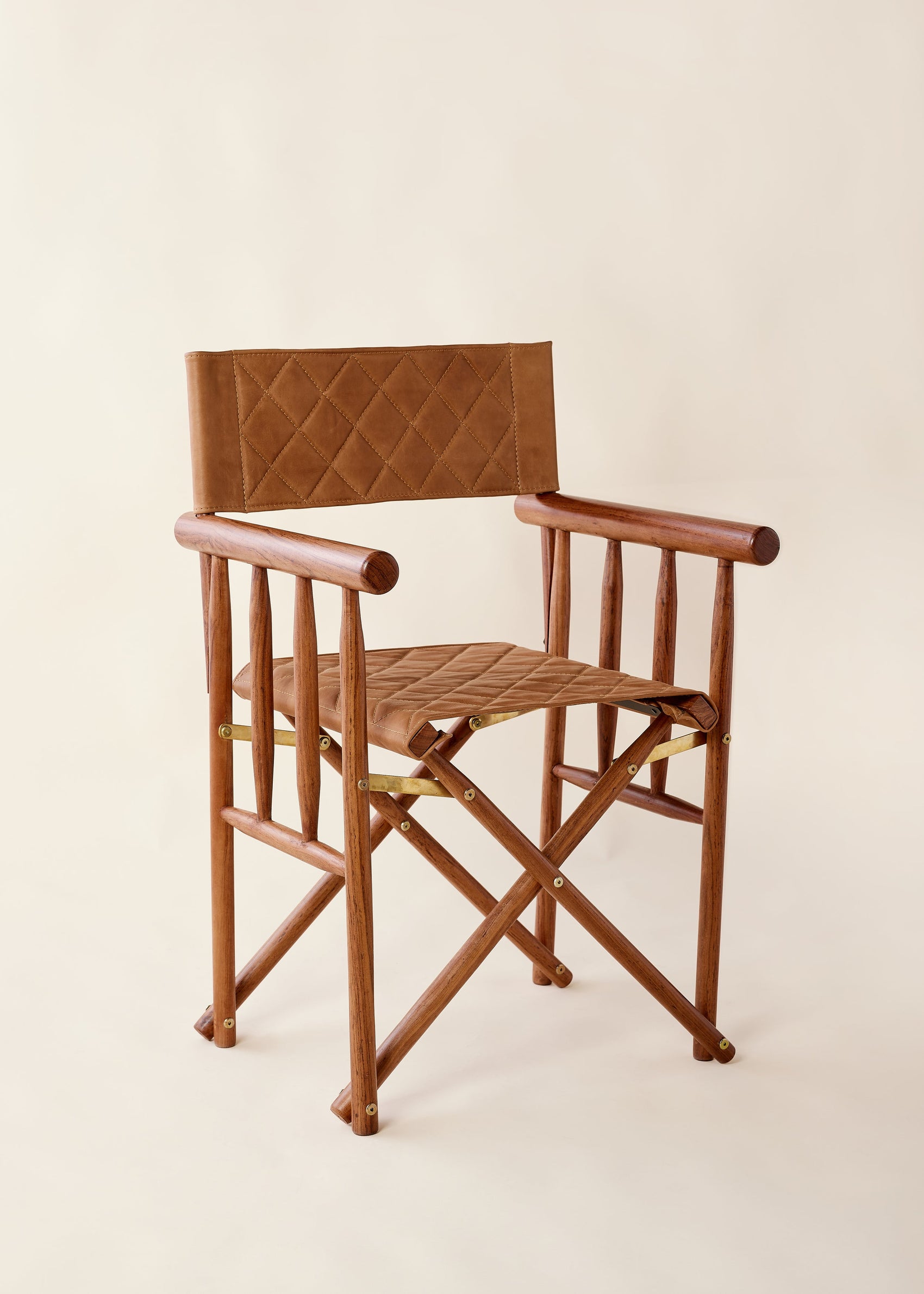 Kruger Quilted Leather Director's Chair