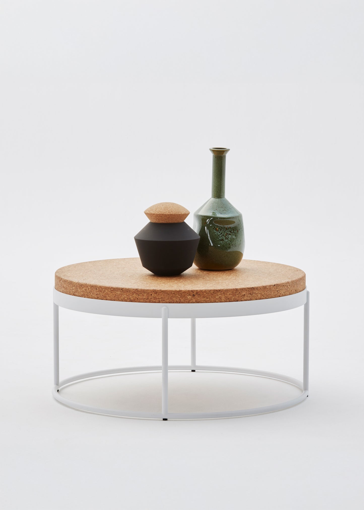 Wiid Emerald Green Warped Tall Neck Vase