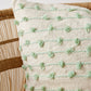 Light Sage Morse Bobble Throw Pillow Cover