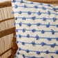 Periwinkle Blue Morse Bobble Throw Pillow Cover