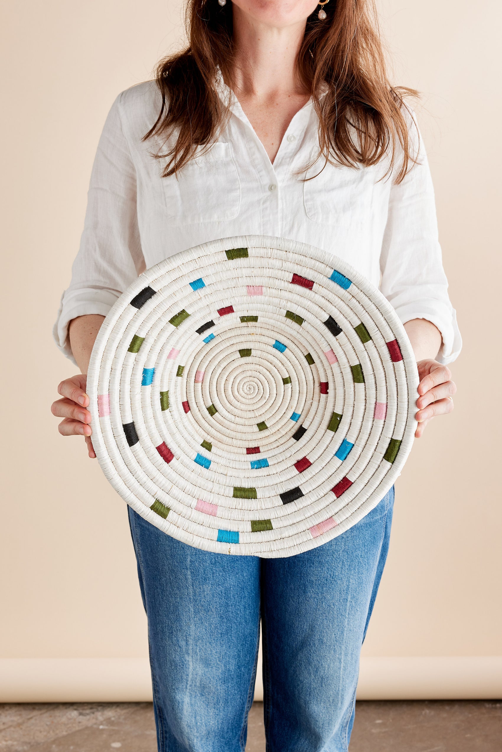 Mosaic Confetti Wall Basket