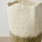 Eclipse Olive Green Wool Floor Vase