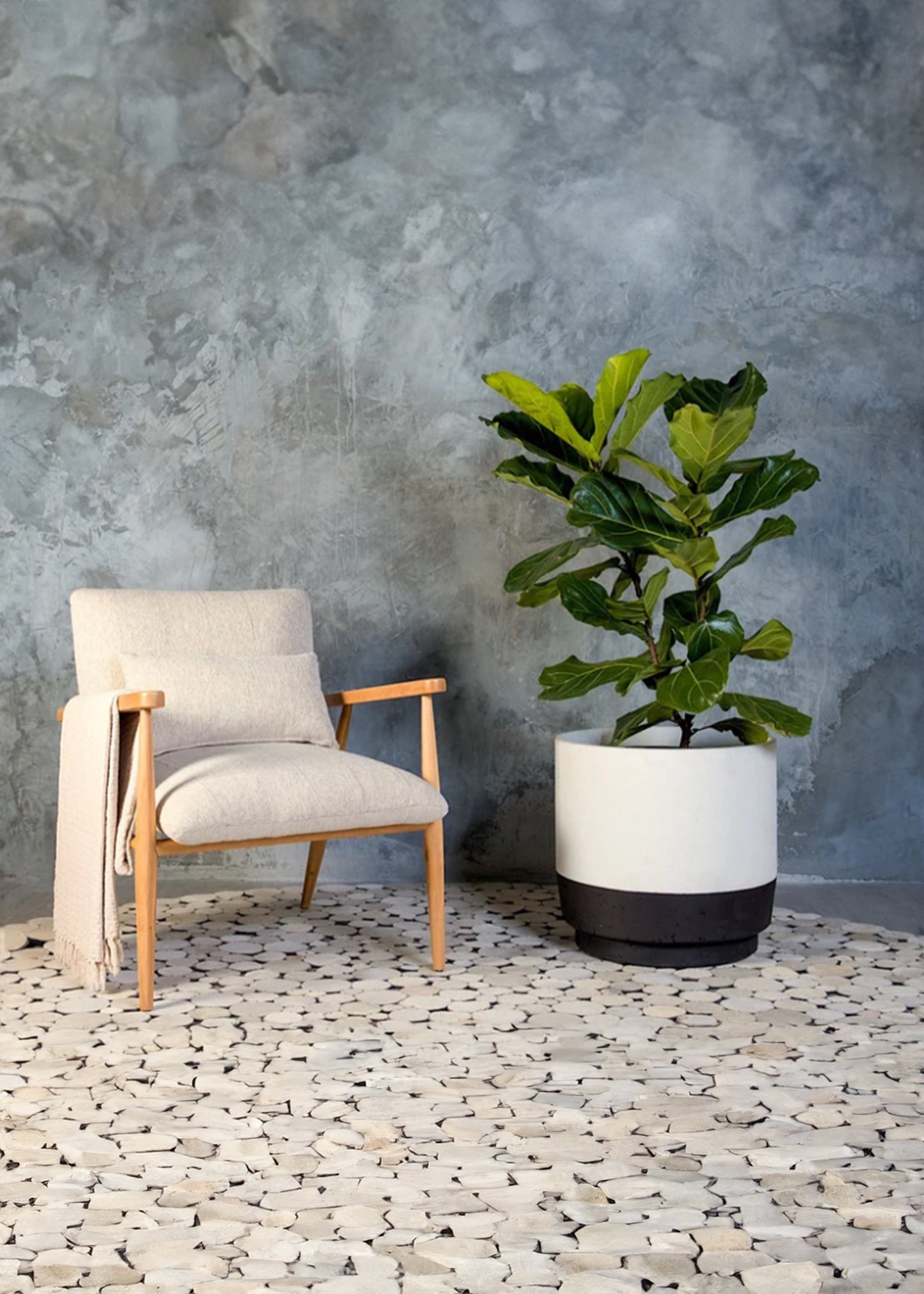 The Onyx Concrete Planter