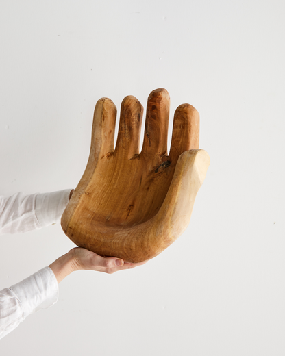 Open Hand Bowl Sculpture