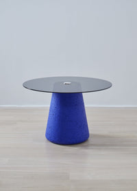 Wiid Glass & Cobalt Blue Cork Dining Table